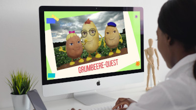 Die Grumbeere-Quest wird auf einem PC gezeigt